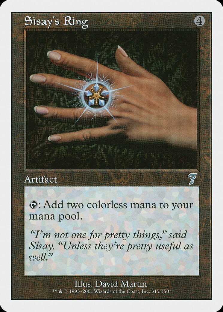 Sisay's Ring 7th Edition NM Artifact Uncommon MAGIC GATHERING CARD ABUGames