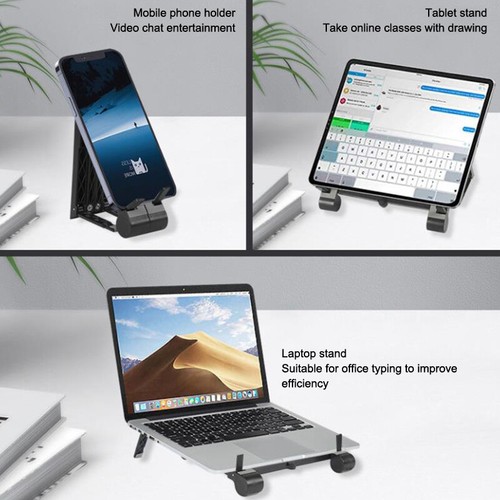 Foldable Laptop Riser Stand For Desk Notebook Support Holder For Tablet Phon _yi - Afbeelding 8 van 11