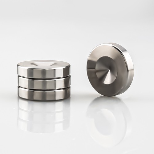 4PCS CNC Stainless steel Speaker Spike Pads Shoes Feet 25x5mm - Picture 7 of 10