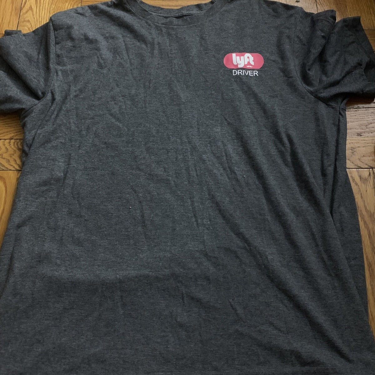 LYFT Gray T-Shirt Large Car Service App RARE | eBay