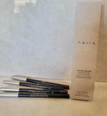 Mally Evercolor Gel Waterproof Liner 4 Piece Collection+ mally  Sharpner NIB 