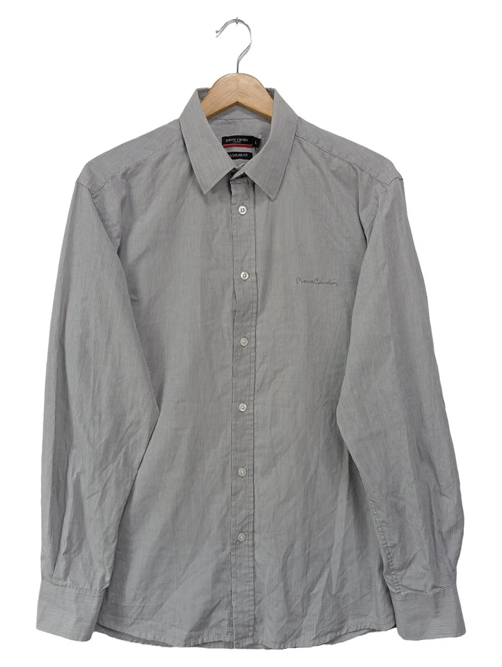 Pierre Cardin Chemise Business Homme Gris Rayé (EU 40, INT L) - Photo 1/4