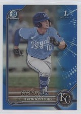 2022 Bowman Draft Chrome Blue Refractor 79/150 Cayden Wallace #BDC-12 2a9
