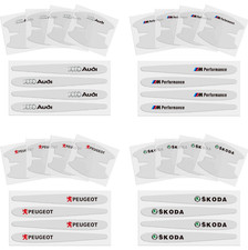 8PCS/set Car Door Handle Bowl Cup Anti Scratch Protectors Logo Stickers