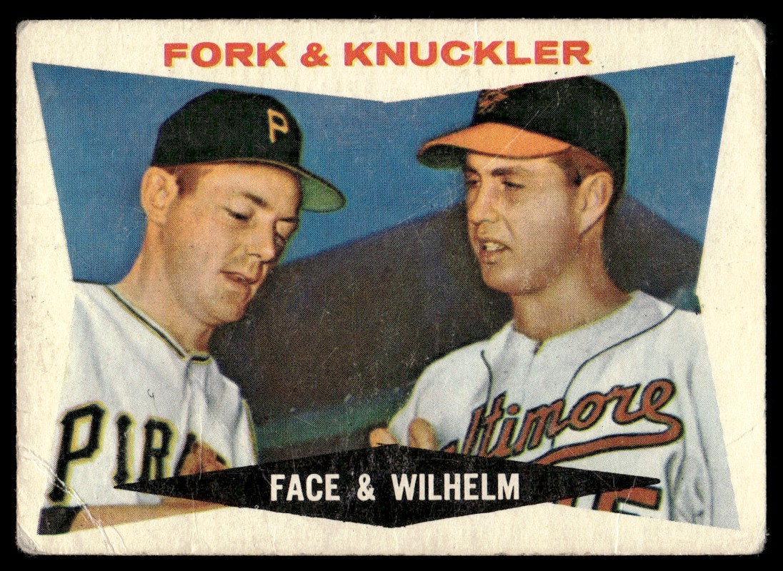 1960 Topps Roy Face/Hoyt Wilhelm Pittsburgh Pirates/Baltimore Orioles #115