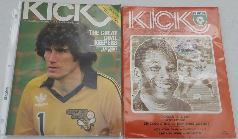 Vintage NASL Soccer Program Lot of (2) KICK Magazine PELE