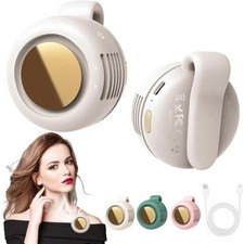 2025 New Mini Portable Silent Bladeless Fan Small Clip On Shirt Waist Adjustable