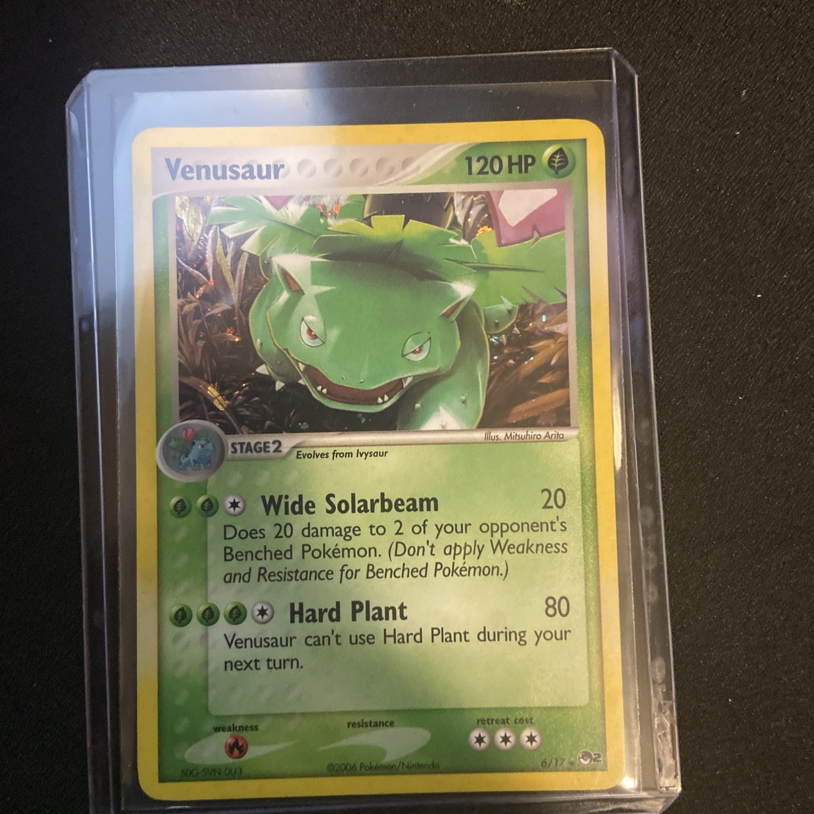 Pokémon TCG Venusaur 6/17 Pop series 2 Holo Rare Near Mint
