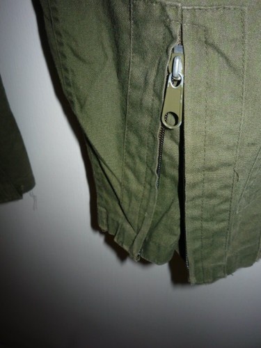 TUTA VOLO MILITARE HALLOWEEN-TOP GUN-TAGLIA YOUTH MED-VERDE-TOPPE-CERNIERA-TASCHE - Foto 5 di 6