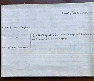 1830 Vellum Indenture Conveyance 2 pages | Eaton / Freeby Leicestershire