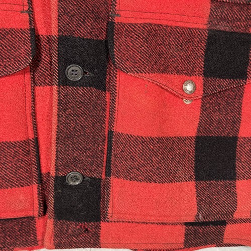 Vintage Filson Double Mackinaw Wool Cruiser Jacket Mens 44 Plaid USA 80s - Picture 3 of 12