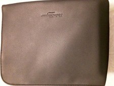 Salvatore Ferragamo for Alitalia Clutch Cosmetic Zip Pouch Italy black
