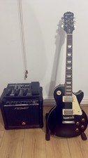 Epiphone Les Paul Standard Electric Guitar with Peavey Amp & Boss Effects Pedal