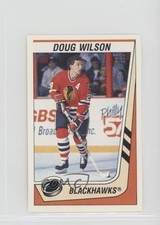 1989-90 Panini Album Stickers Doug Wilson #45 HOF 0q3