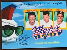 CHELCIE ROSS SIGNED "EDDIE HARRIS" MAJOR LEAGUE MOVIE 5x7 "JOBU NEEDS A REFILL"2