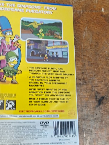 The Simpsons Game Black Label - No Manual - Sony Playstation 2 PS2 - Movie Game - Picture 19 of 24