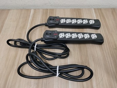 LOT OF 2 - APC Essential SurgeArrest 6-Outlet Surge Protector Rated 120V 15A P6B