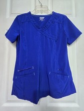 Scrubstar PERFORMANCE Scrub Top size XS-"Electric Blue"-Chest 19.5"/L 26"
