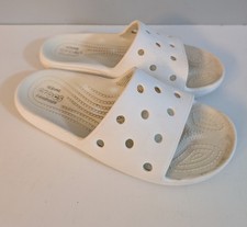 Crocs Classic Unisex White Slides Sandals Size Men  s 7 Women  s 9