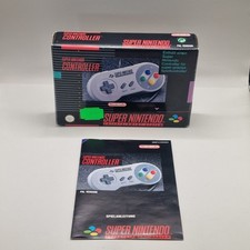 SNES Controller OVP Super Nintendo Leerverpackung mit Anleitung 