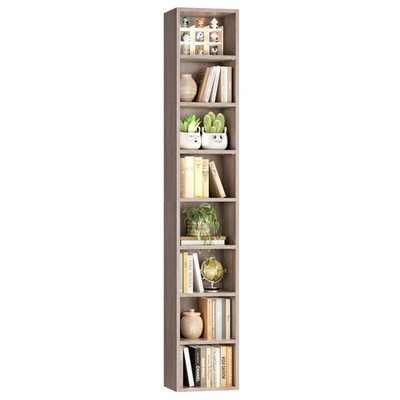FOTOSOK 8-Tier Media Tower Rack, 11.6 X 9.3 X 71 Inches CD DVD Slim Storage Cabi