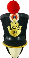 Napoleonic French Infantry Shako Helmet with Yellow Plume | Historical Military