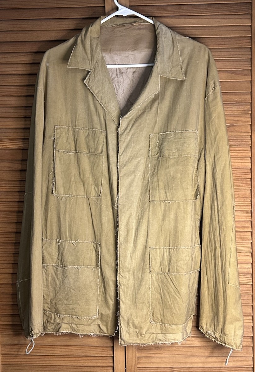 Jil Sander Coated Cotton Jacket Distressed Vintage Men's Size 50