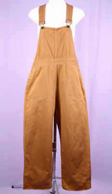 VTG Women's 30s 40s Style CAB Side Button HBT Overalls Sz M 1930s