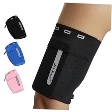 Running Armband Sleeve Universal Sports Armband Cell Phone Holder M Black