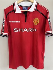 Manchester united home jersey 98-99 Beckham Size L