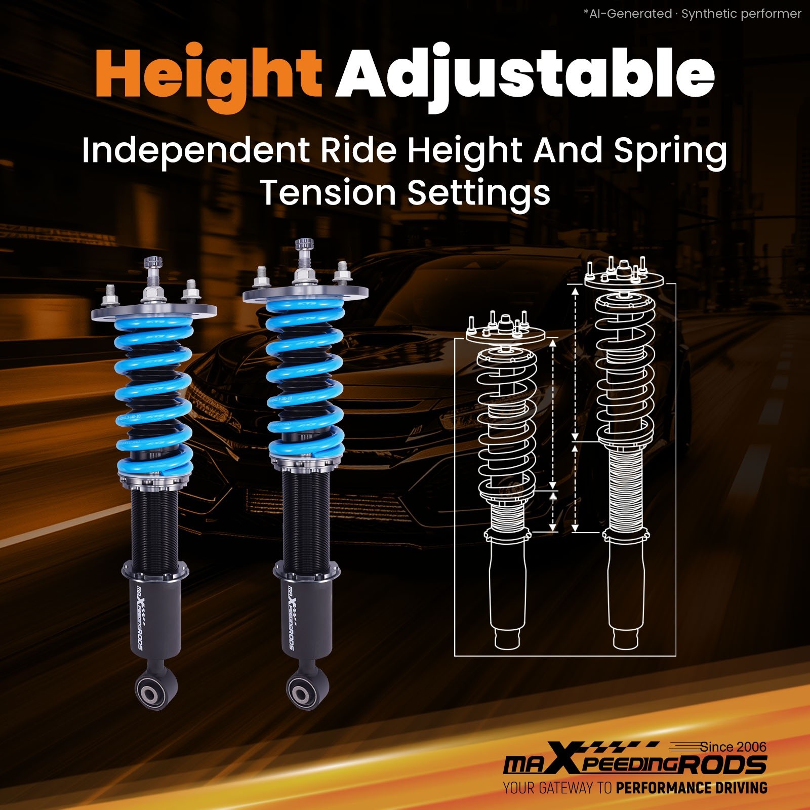 Acura NSX 1991-2005 Shock absorber springs Set