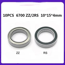 20PCS ABEC-5 -2RS 10x15X4 mm Miniature Rubber seal Deep Groove Ball Bearing