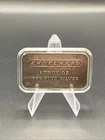 Engelhard Frosted Pebble Back No Serial Number RARE 1 OZ .999 Fine Silver Bar
