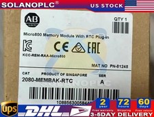 1PCS Allen Bradley 2080-MEMBAK-RTC Memory Module With RTC Plug-In Factory Sealed