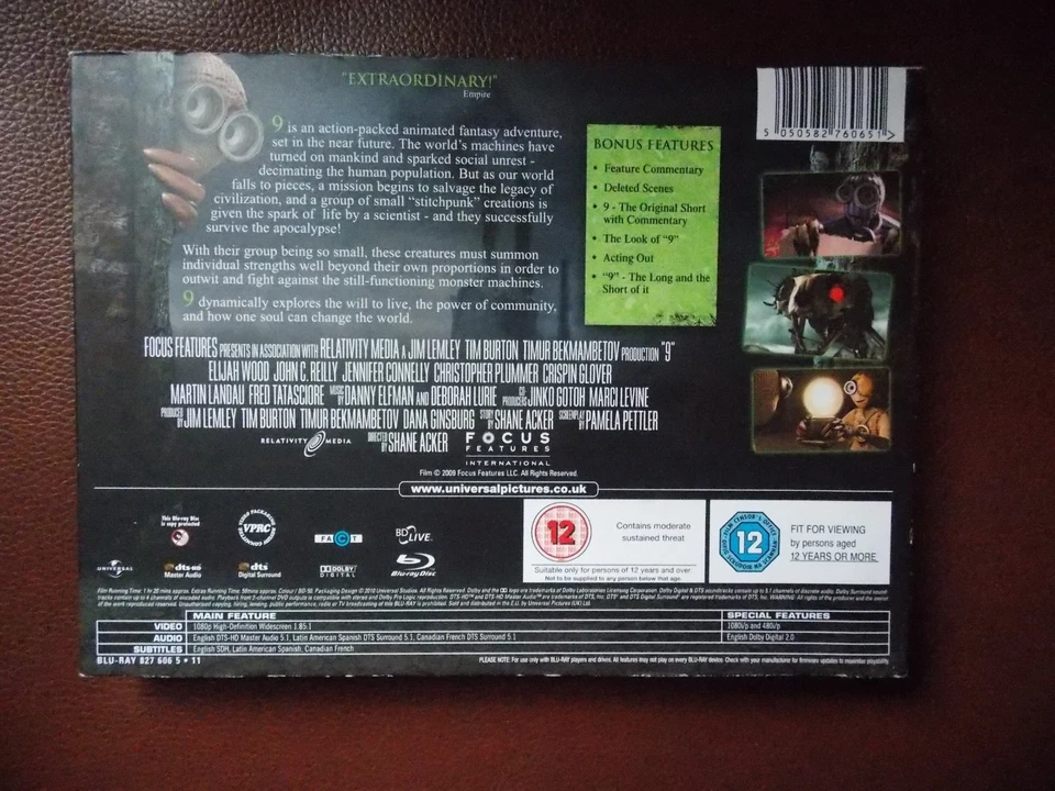 Title: 9 (Nine) – Limited Edition Blu-ray + Art Book Slipcase (UK, 12) - Image 2 of 2