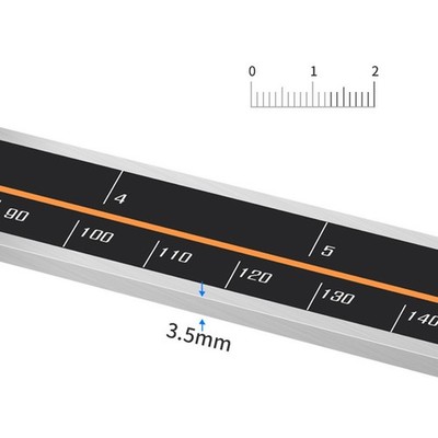 Electronic Digital Depth Vernier Caliper Measuring Tool with Lock and USB for
