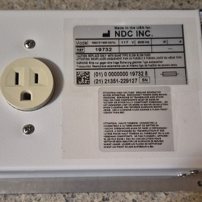 NDC INC. 19732 Quala Sweep 5300R Step-Down Transformer 117V 60Hz Timer