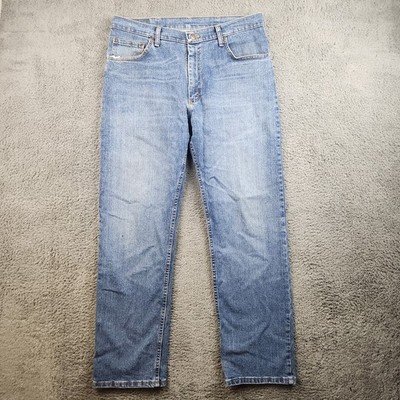 Wrangler Premium Denim Comfort Stretch Regular Fit Jean 34x32 Stone Light Wash