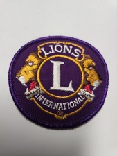 Purple Lions Club International Embroidered P...