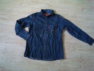 Vintage E Funktion Edwin Jeanshemd Hemd Bluse Jacke Gr. M Baumwolle unisex blau