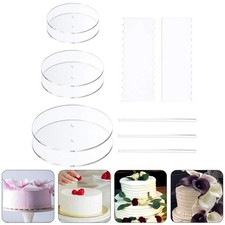 1 Set 11Pcs Round Cake Discs Cake Transparent Cake Discs Cake