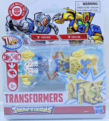 Transformers Swapticons Tigatron Cheetor Hasbro Twist & Combine 3'' Figures 2025