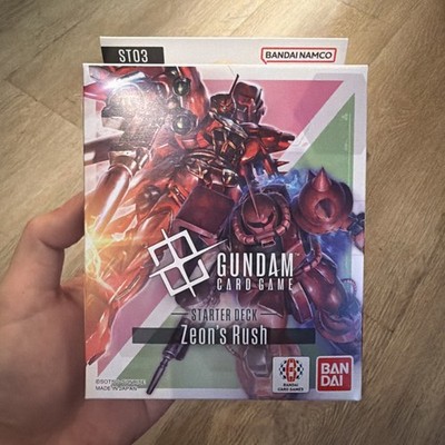 Gundam Card Game ST03 Starter Deck Zeon's Rush SEALED WITH PACK