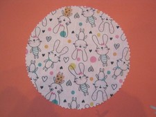 18 Stoff-Deckchen/Hauben Ostern Osterhasen für Marmeladen-Gläser Deko