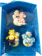 Care Bears Holiday Christmas Ornament Set Of 3 Carrying Case New with Tag 2003