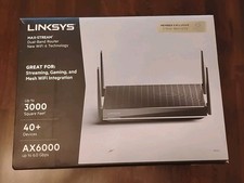 Linksys AX6000 Dual-Band Mesh Wi-Fi 6 Router - Black