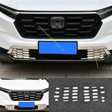 Cubierta inferior de malla de rejilla delantera de acero cromado para Honda CR-V CRV 2023-2024