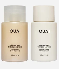 Ouai Shampoo & Conditioner Set Medium Hair - 3 oz each - Brand New $28 value set