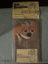 Vintage RARE Baby Einstein Sudsy Dog Puppet Tub Buddies L L First Gen Brown