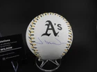 Jacob Wilson Signed Athletics  MLB Team Logo Baseball Fanatics Autograph A's